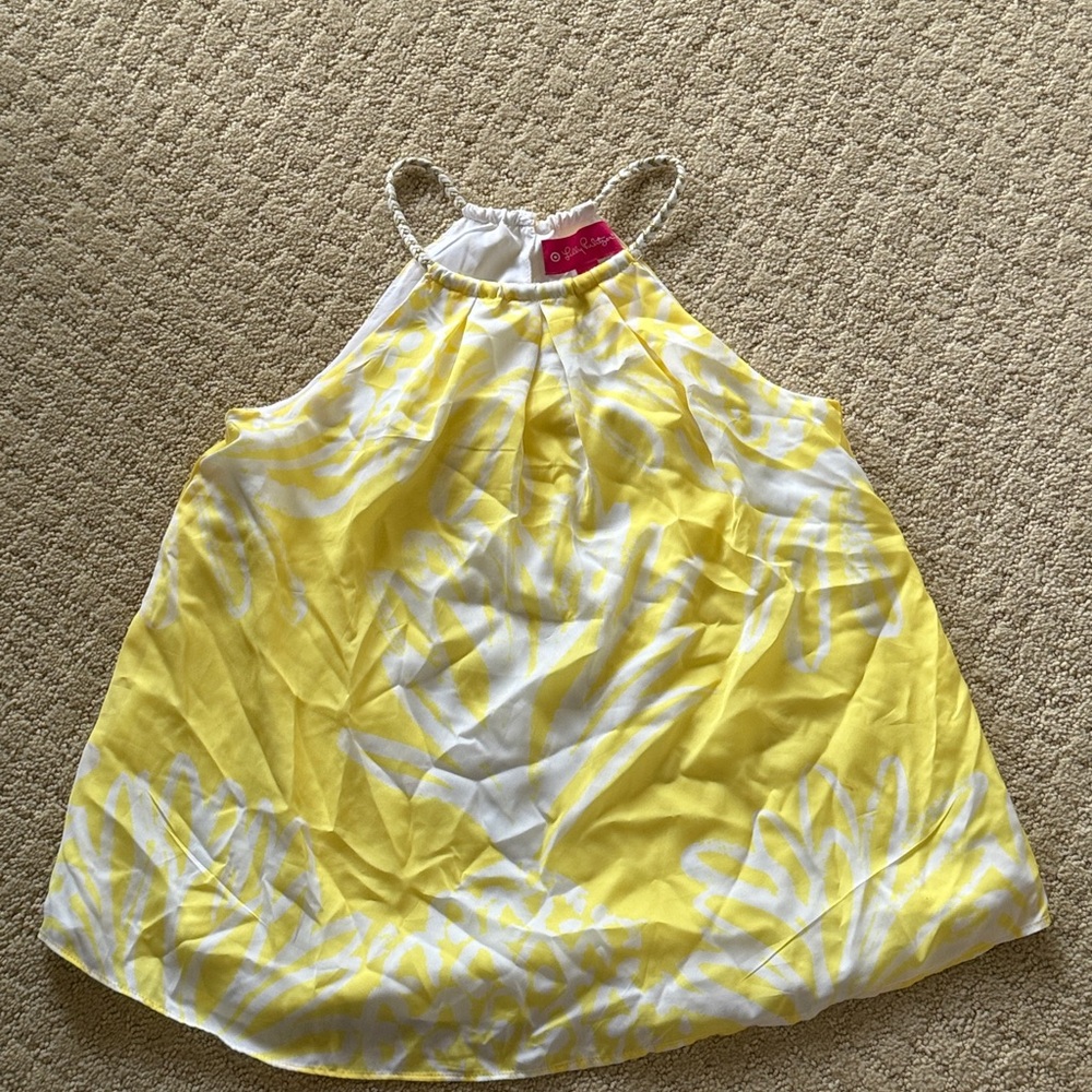 Yellow and White Halter Top Lilly Pulitzer